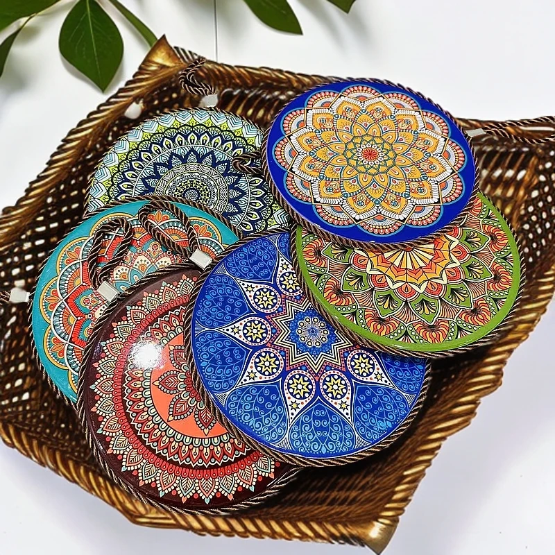 新疆包邮【精美隔热垫】陶瓷日用餐垫茶杯垫防烫耐高温砂锅垫杯垫