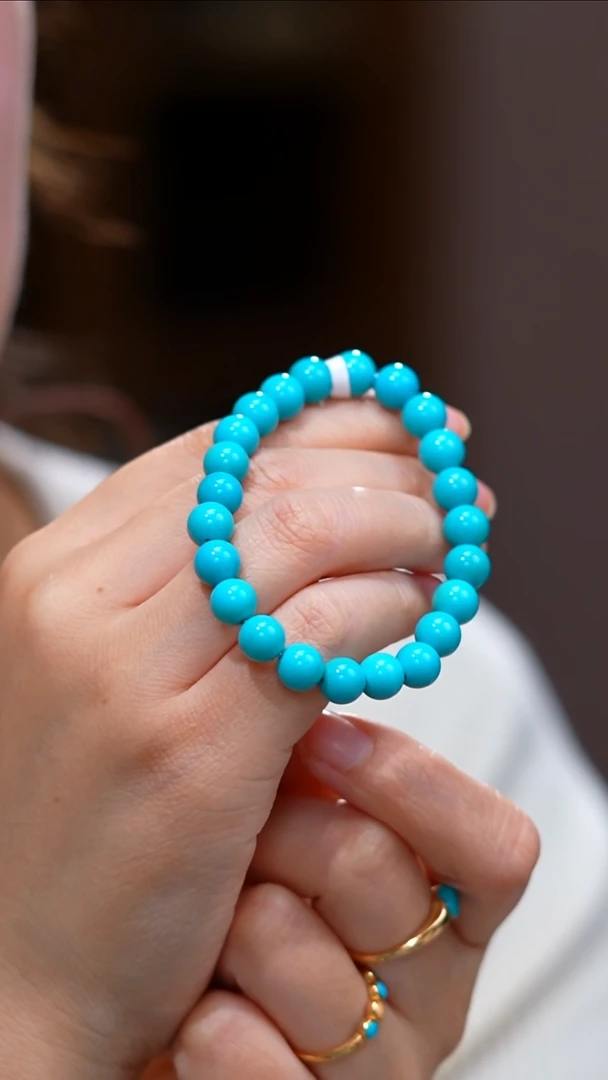 未镶嵌绿松石手链1