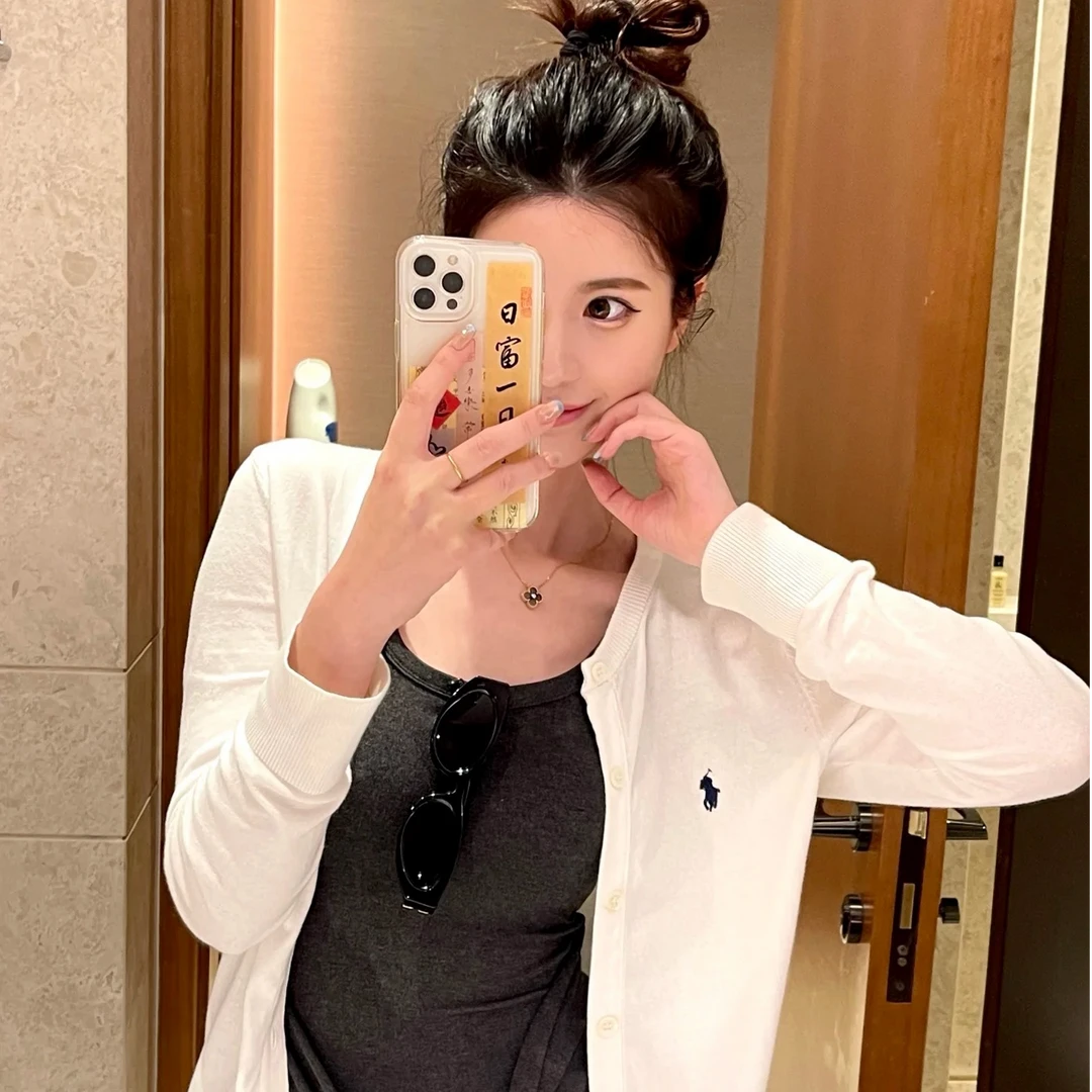 【JIAYI】爆款麻花毛衣小马刺绣洋气针织开衫百搭时尚CX-T3388