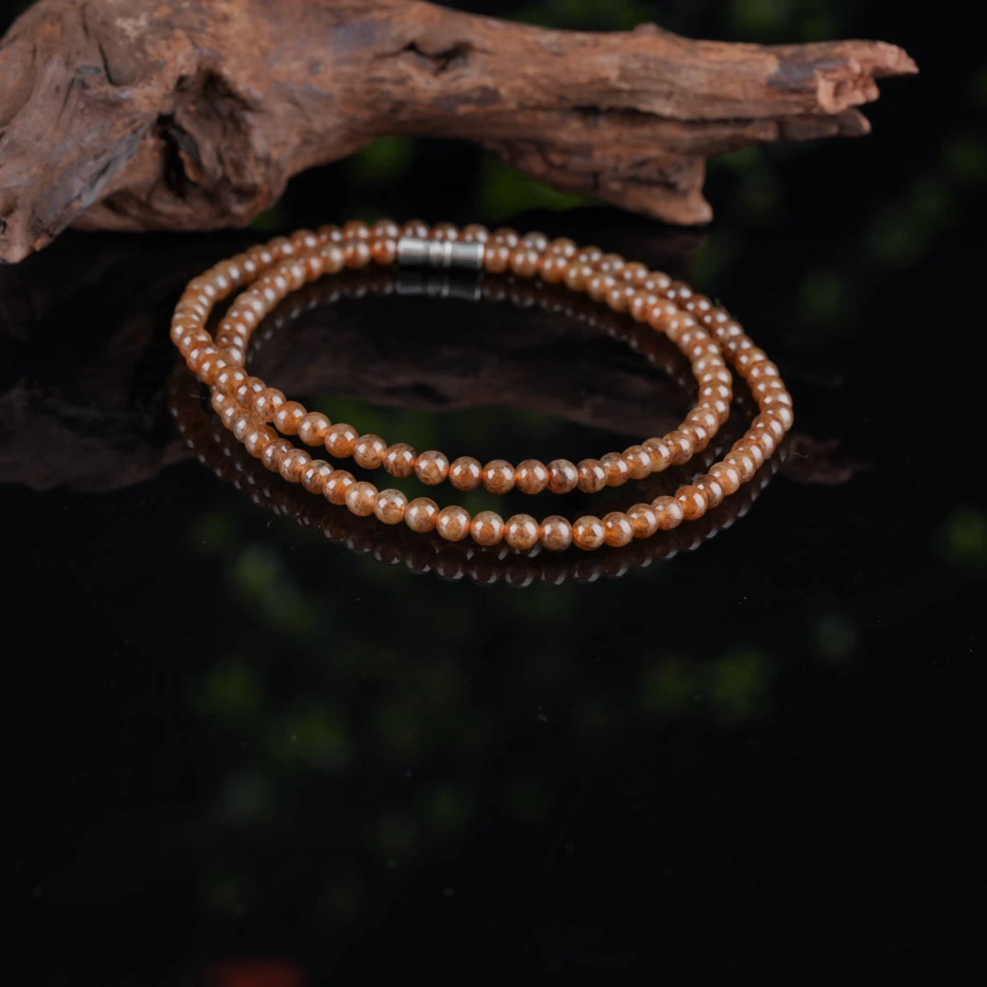 天然和田玉糖玉4m+项链