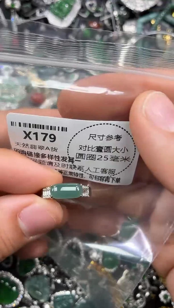 颈饰未镶嵌翡翠X179戒指