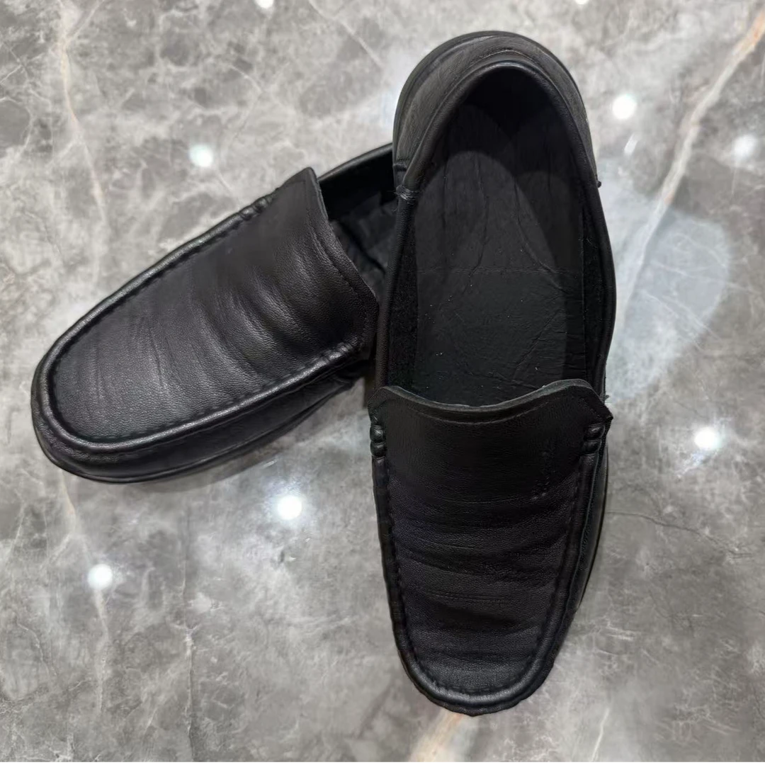 休闲低帮透气男鞋固特异男款乐福舒适鞋平底百搭一脚蹬时尚