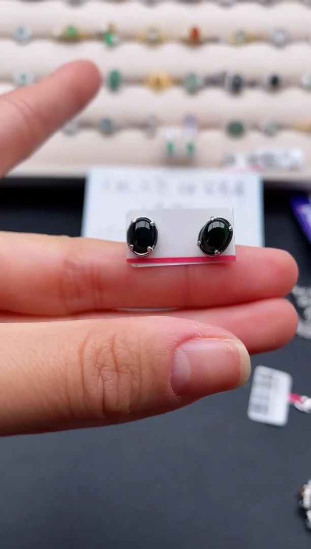 银S925镶嵌戒指翡翠1111111+9