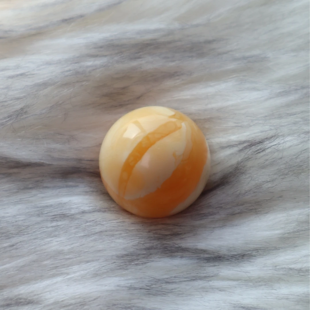 天然原矿 蜜蜡焦皮料浓蜡杨枝甘露圆珠26mm