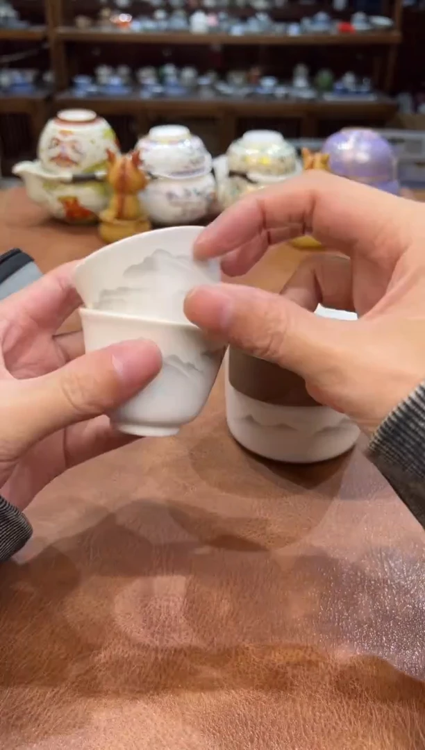 真的很便宜会开片的旅行茶具