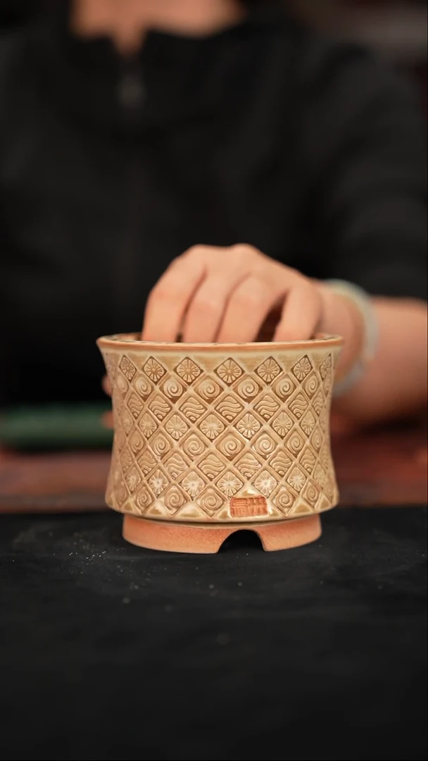 陶瓷6-6-155花盆口径8.5