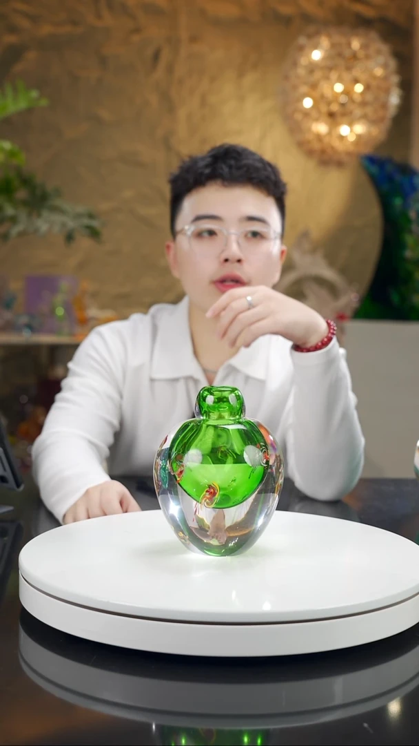 手工艺品琉璃福利祖母绿彩色香薰瓶