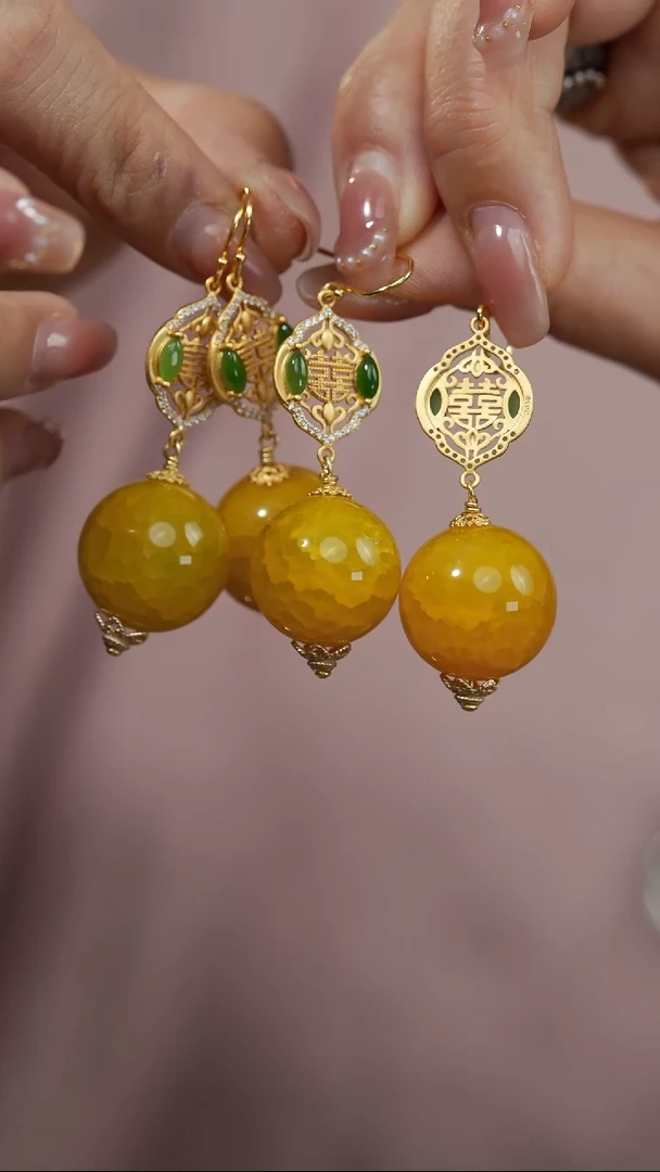 【闪购商品】玛瑙/玉髓耳饰未镶嵌@122640@多样性发其一