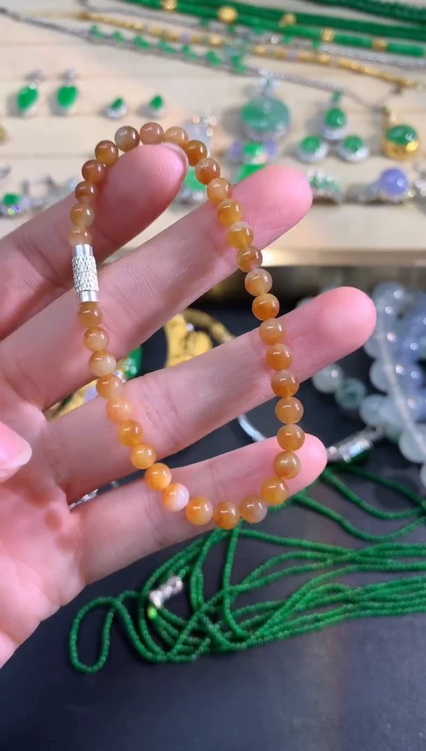 未镶嵌手串翡翠手串|800+40