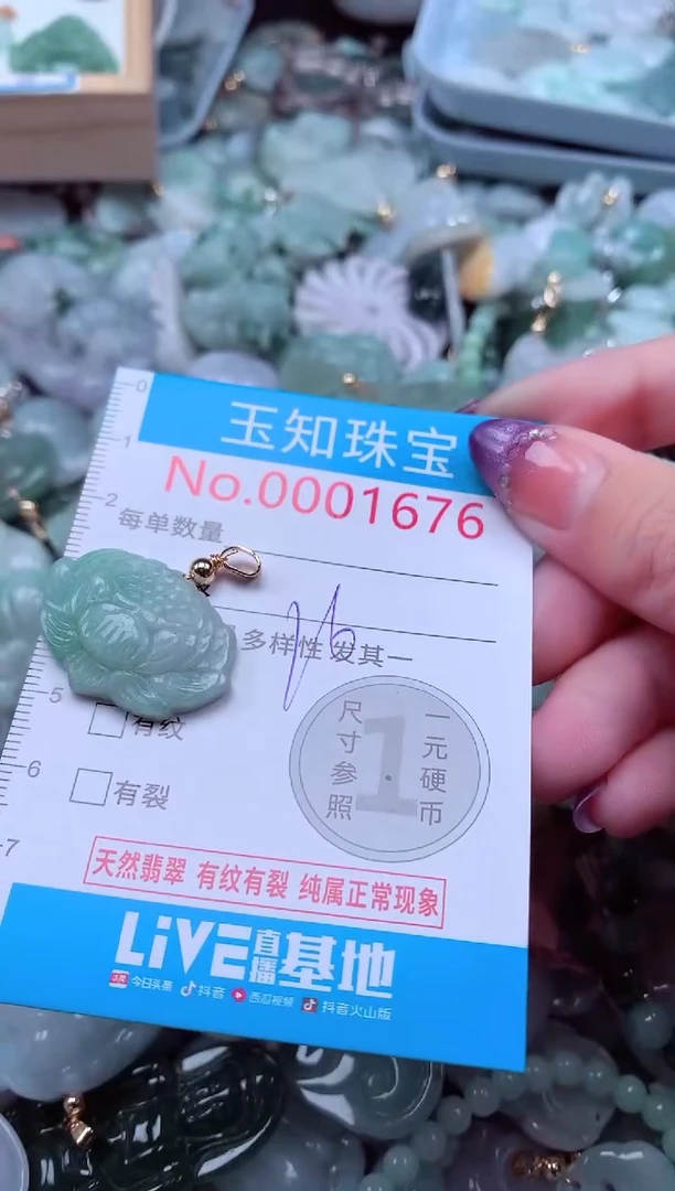 翡翠未镶嵌吊坠(不含链)1676