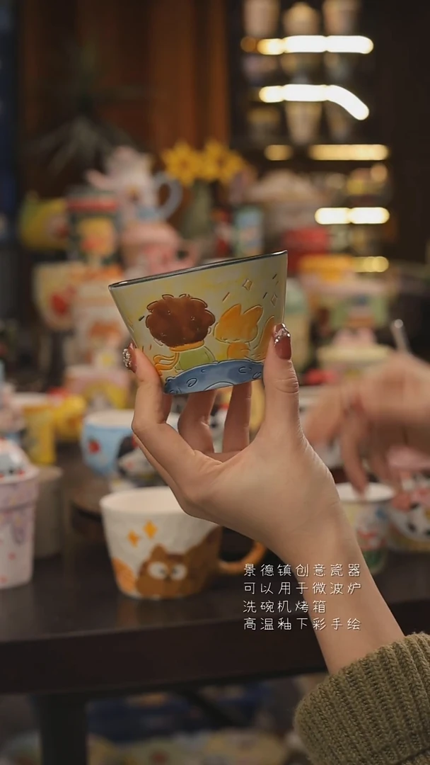 景德镇釉下彩绘设计师款式陶瓷