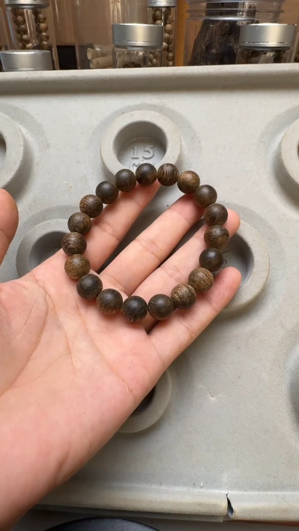檀香紫檀（小叶紫檀）手串/手链L*?文莱黑棋