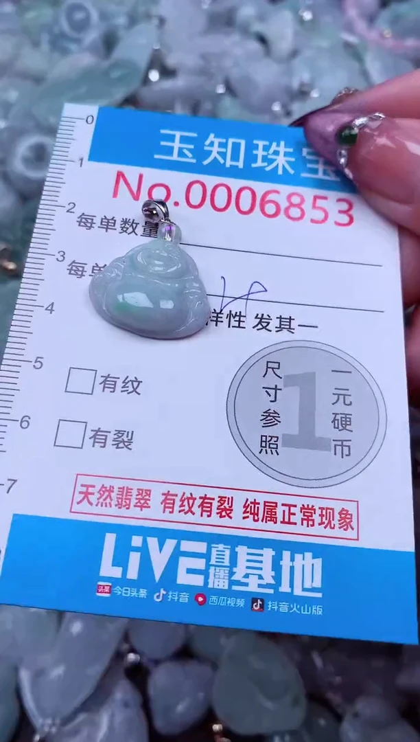 吊坠(不含链)未镶嵌翡翠6853