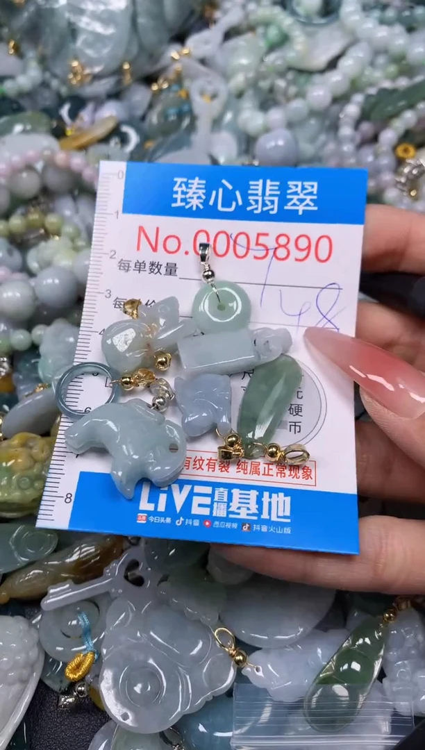 【闪购商品】翡翠颈饰未镶嵌含绳0005890