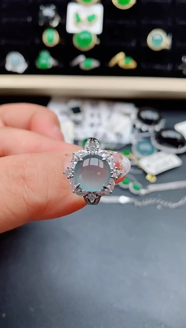 【闪购商品】翡翠戒指银S925镶嵌1212121