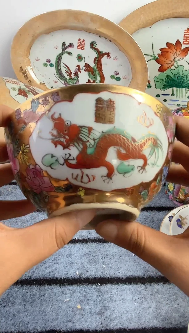 瓷片景德镇窑老厂瓷摆件