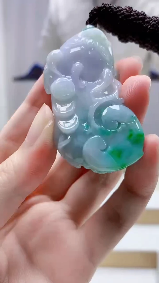 未镶嵌定制翡翠5028zm-毛货挂件貔貅82