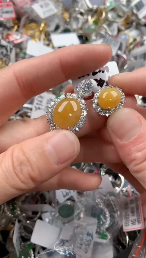 银S925镶嵌戒指翡翠222   4