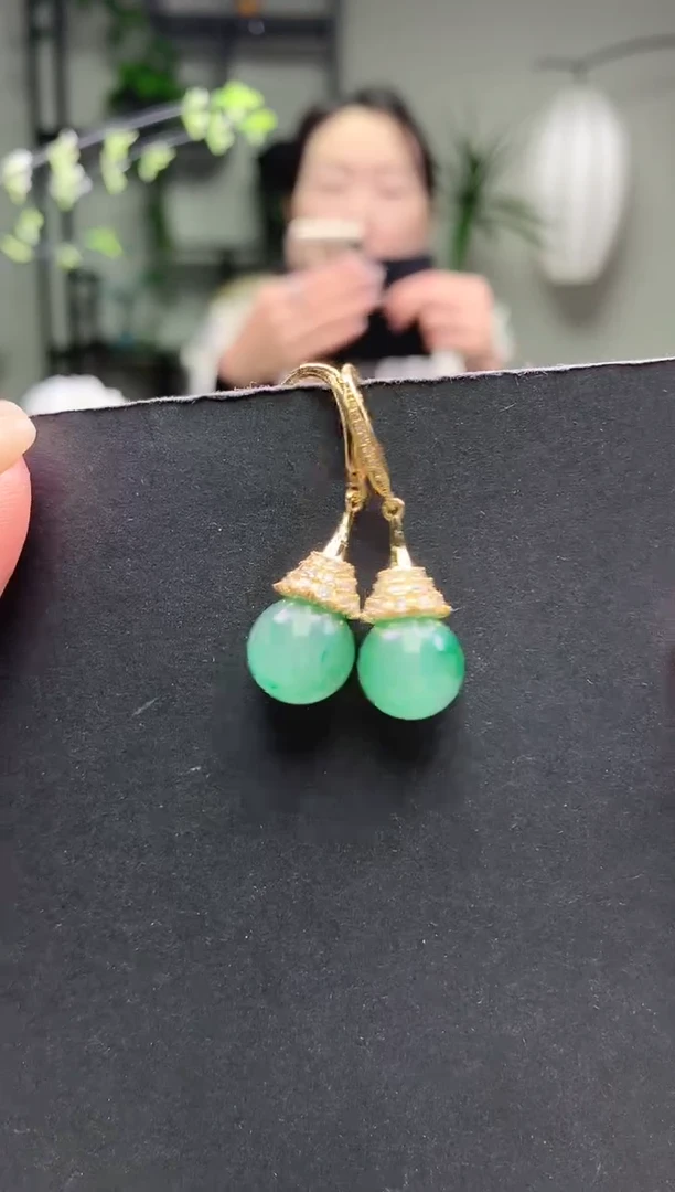 合金石英质玉耳坠耳坠