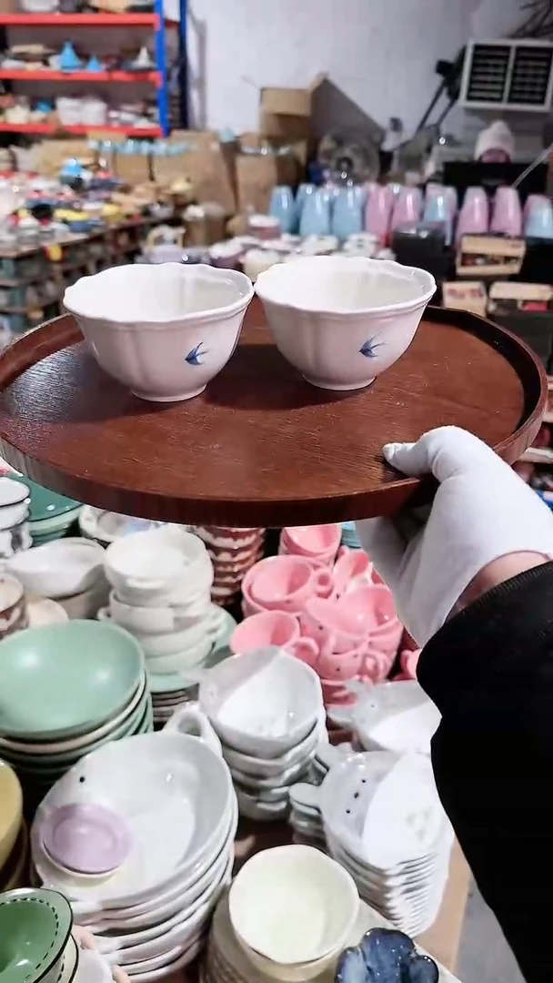 【闪购商品】瓷片2个米饭碗 微瑕凑满20元包邮