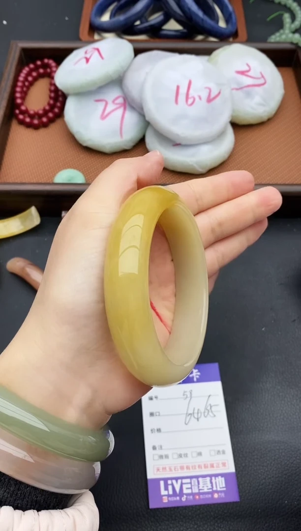 未镶嵌手镯石英质玉58+64/65