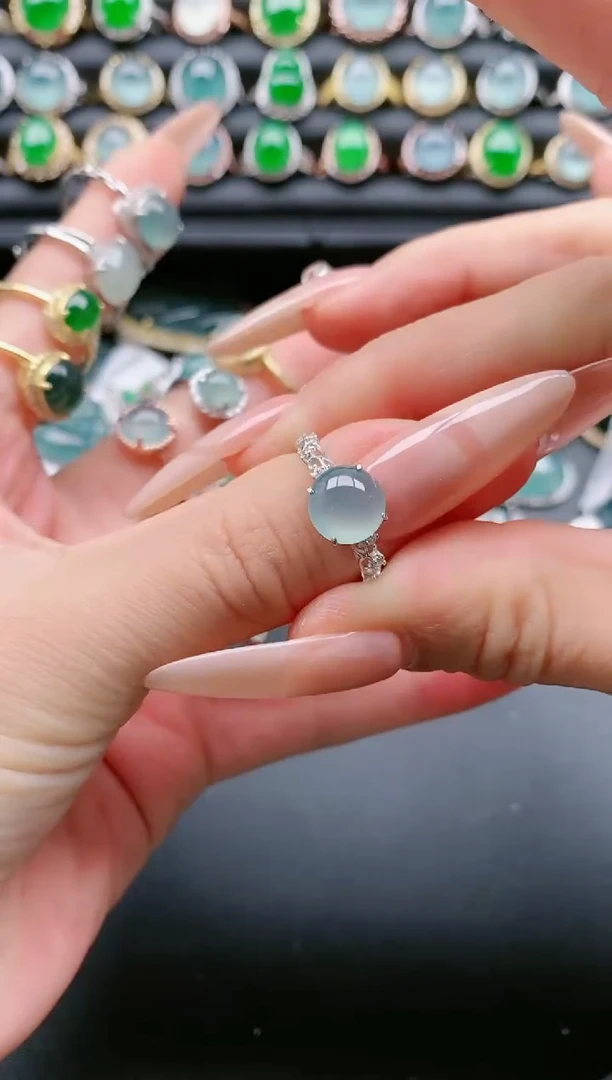 【闪购商品】翡翠戒指银S925镶嵌1111111