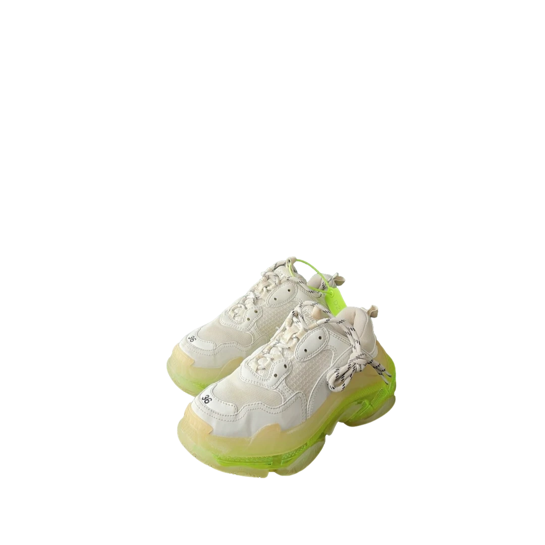 95新 Balenciaga/巴黎世家 triples休闲鞋白绿气垫36码5632
