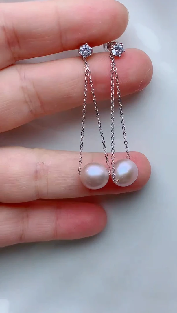 未镶嵌耳饰淡水珍珠多样性发其一【非无瑕】