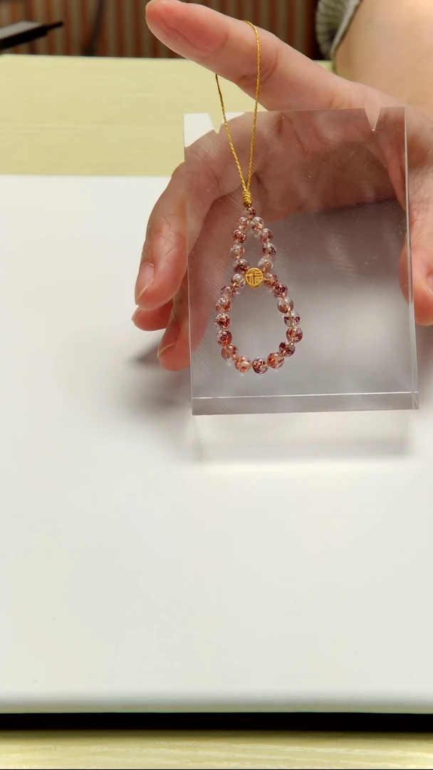 未镶嵌车挂水晶超七金草莓葫芦手机挂  多样性发一