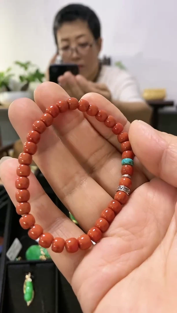 未镶嵌手串南红玛瑙手串