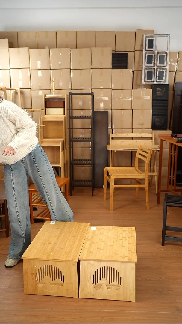 竹60原色折叠炕桌021