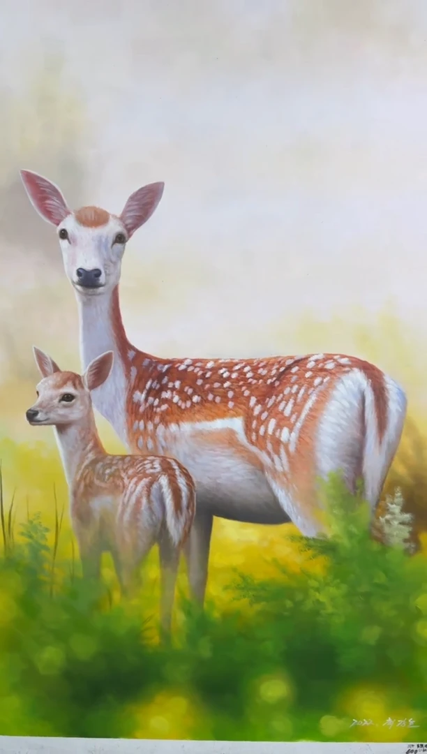 油画【50号】90×60丨朝鲜原创纯手绘孤品油画丨顺丰包邮