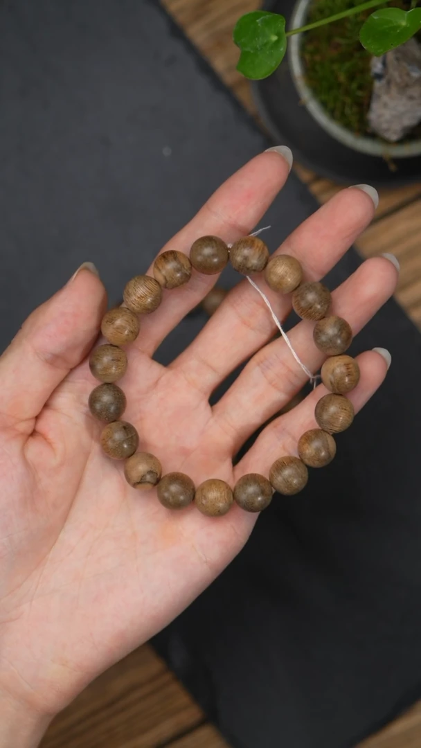 手串沉香L713-8文莱蛇皮纹老料11.5/10g
