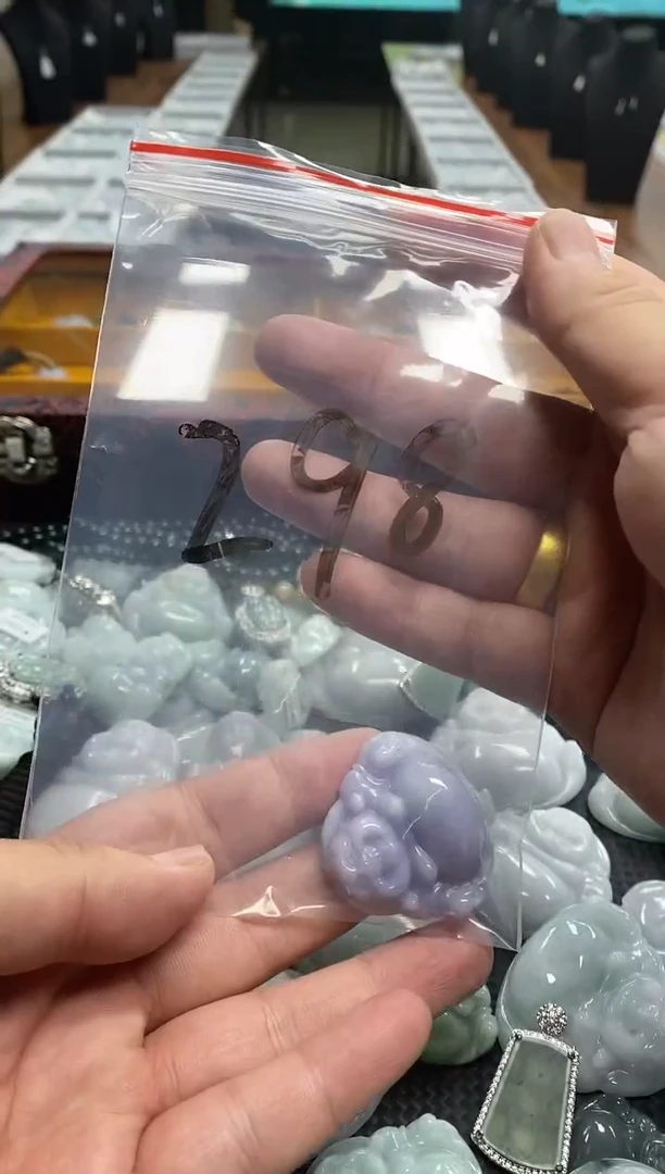翡翠未镶嵌项链天然缅甸A货翡翠298