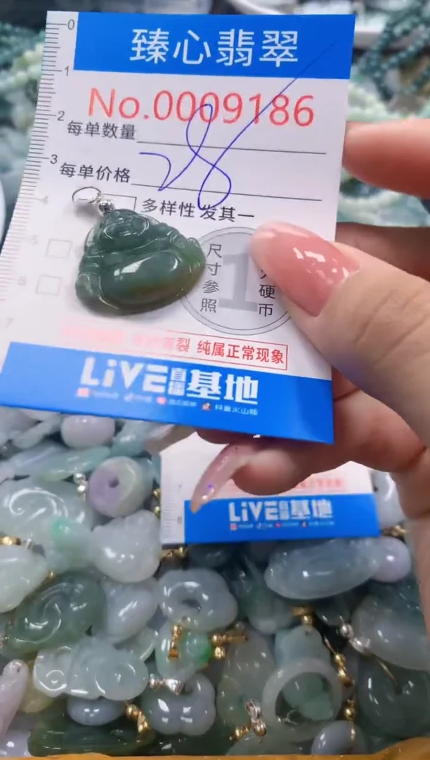 翡翠未镶嵌颈饰9186