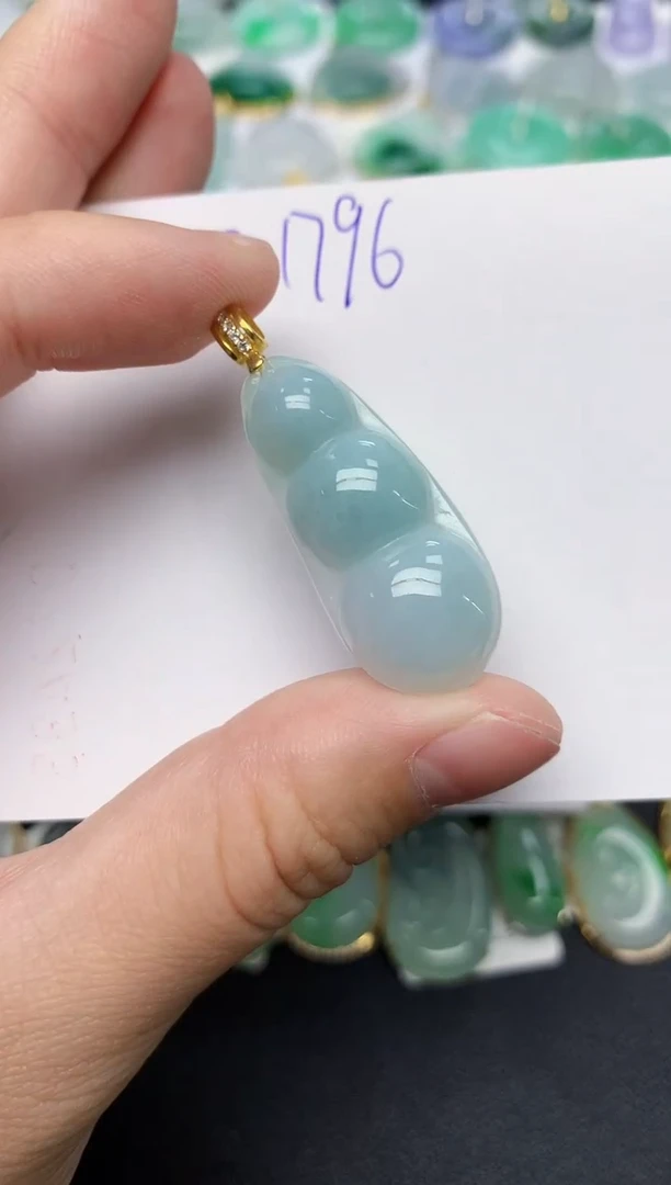 颈饰未镶嵌翡翠天然缅甸A货翡翠百元以上9元证书费自理