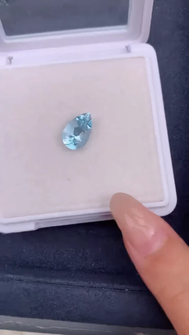 海蓝宝石裸石未镶嵌2.6ct海蓝宝   FB