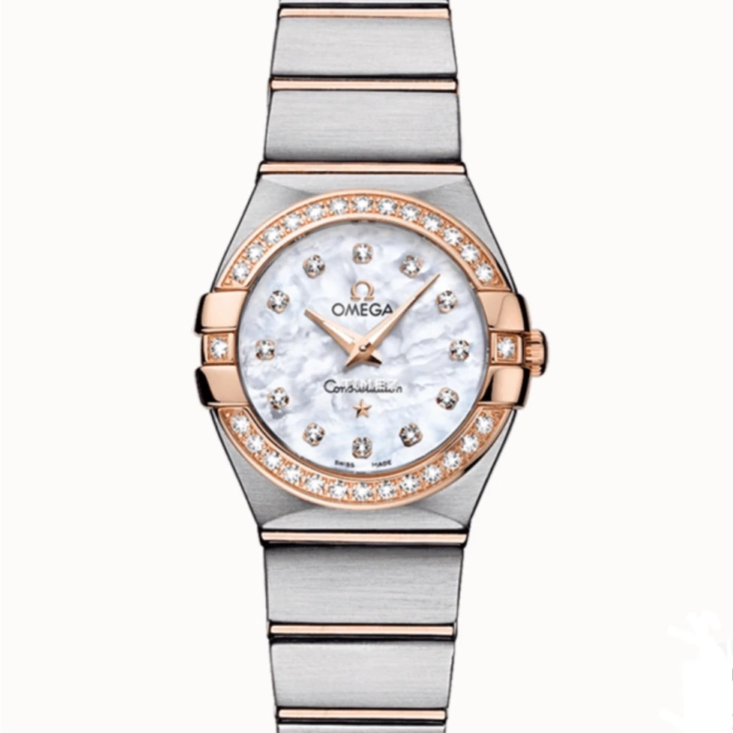 99新 Omega/欧米茄 老佛爷/欧米茄星座/石英/单表/24mm