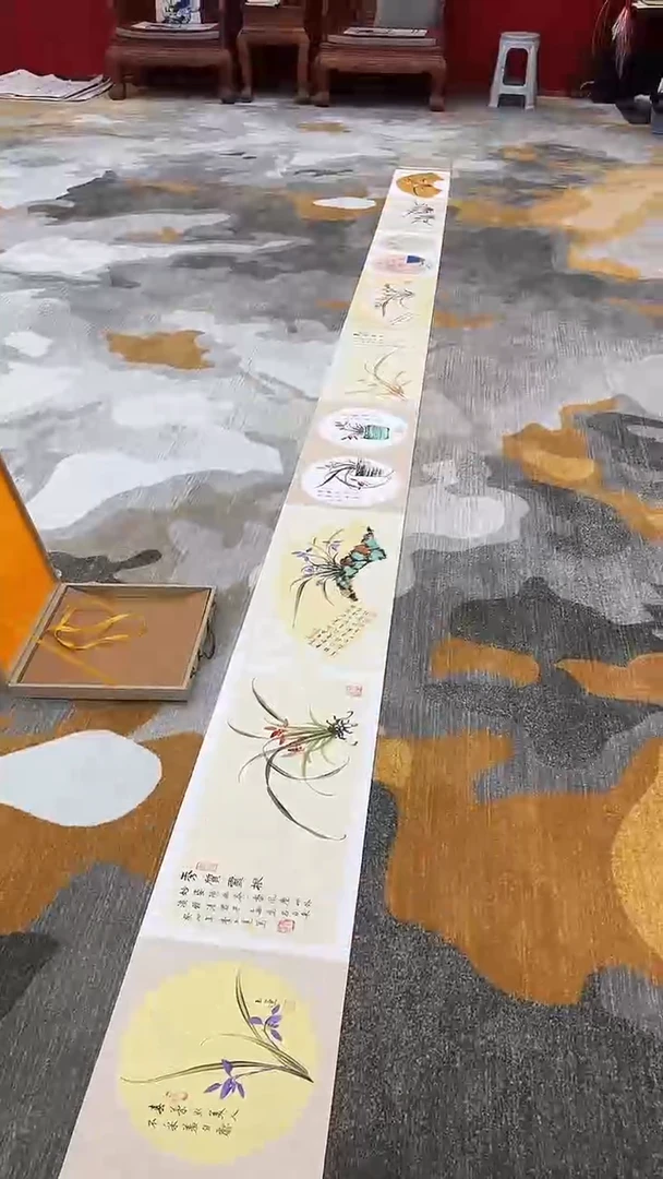 【闪购商品】国画2.22-国检-李玉莲-七米册页荣原52