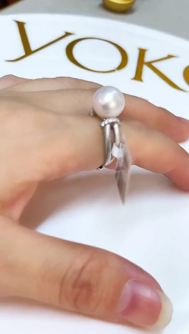 颈饰银S925镶嵌淡水珍珠10mm