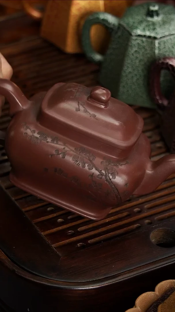 茶壶紫砂宜兴紫砂紫泥传炉230毫升