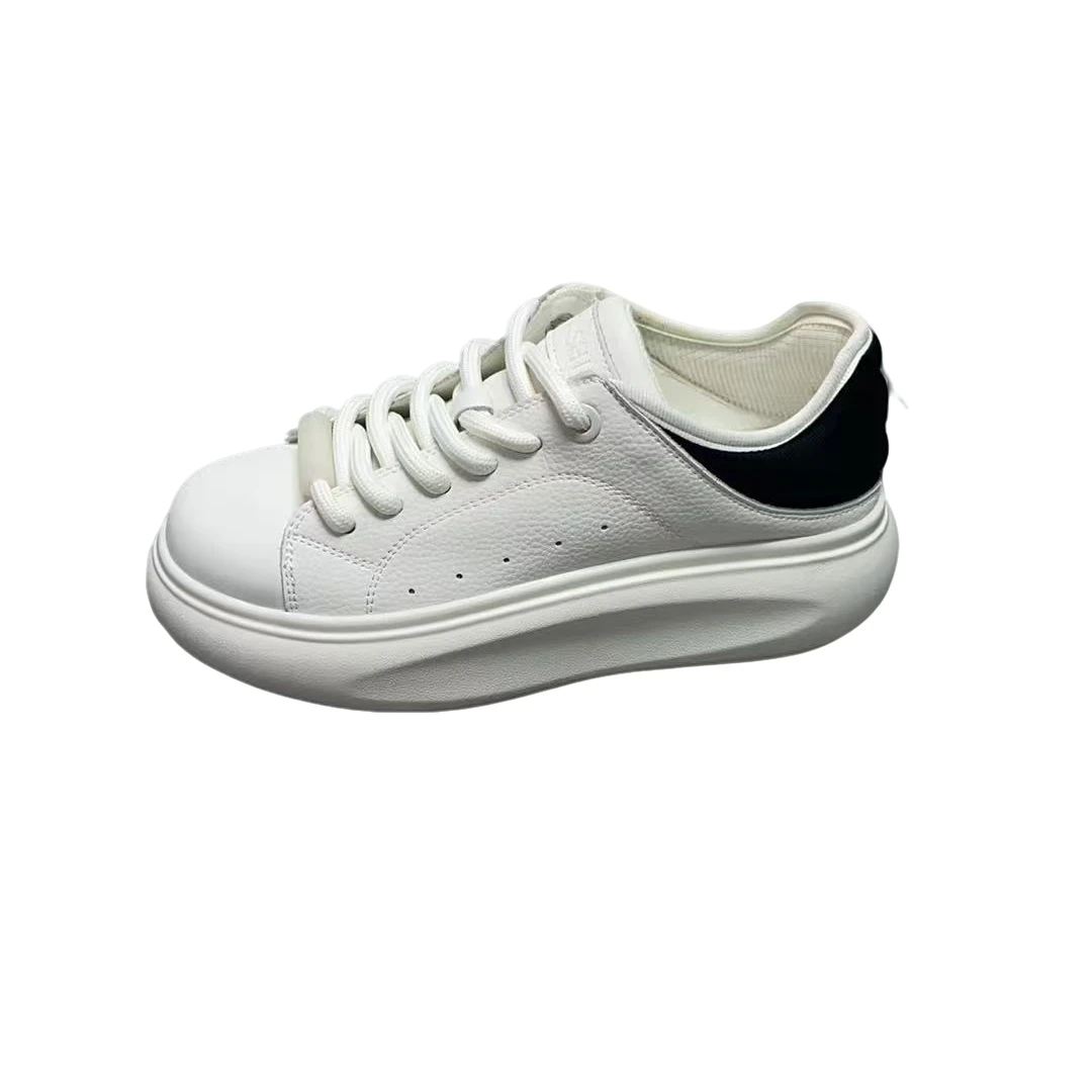 豪 3587 真皮厚底小板鞋