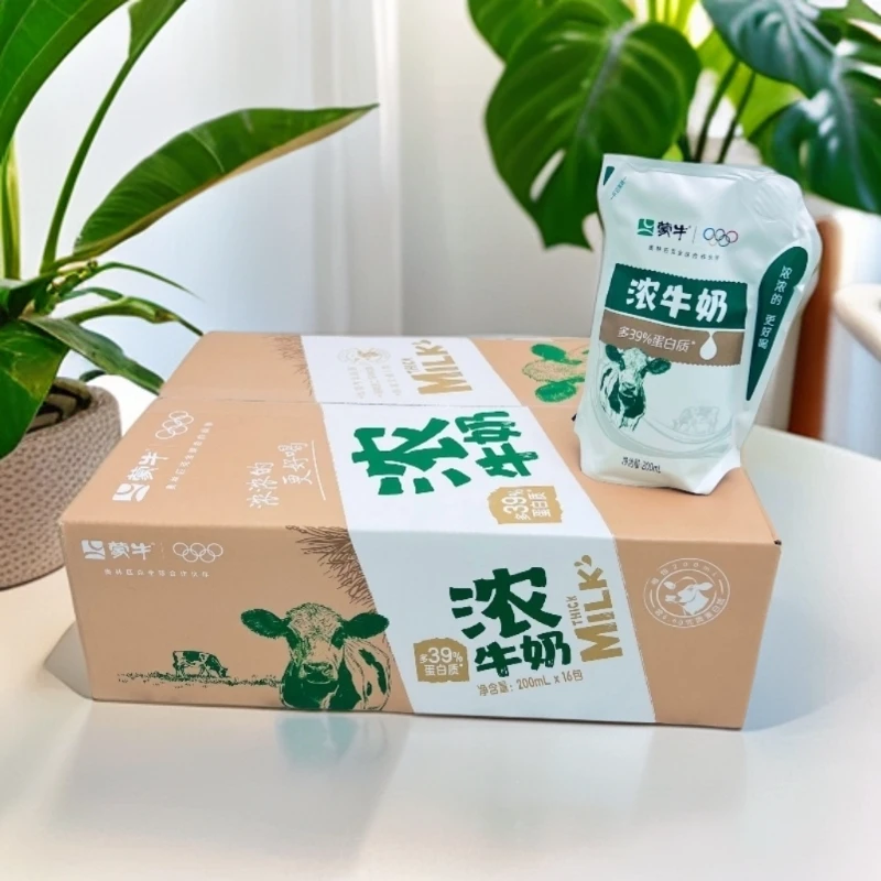 （12月9号10号日期随机）蒙牛精选牧场浓牛奶200ml×16包