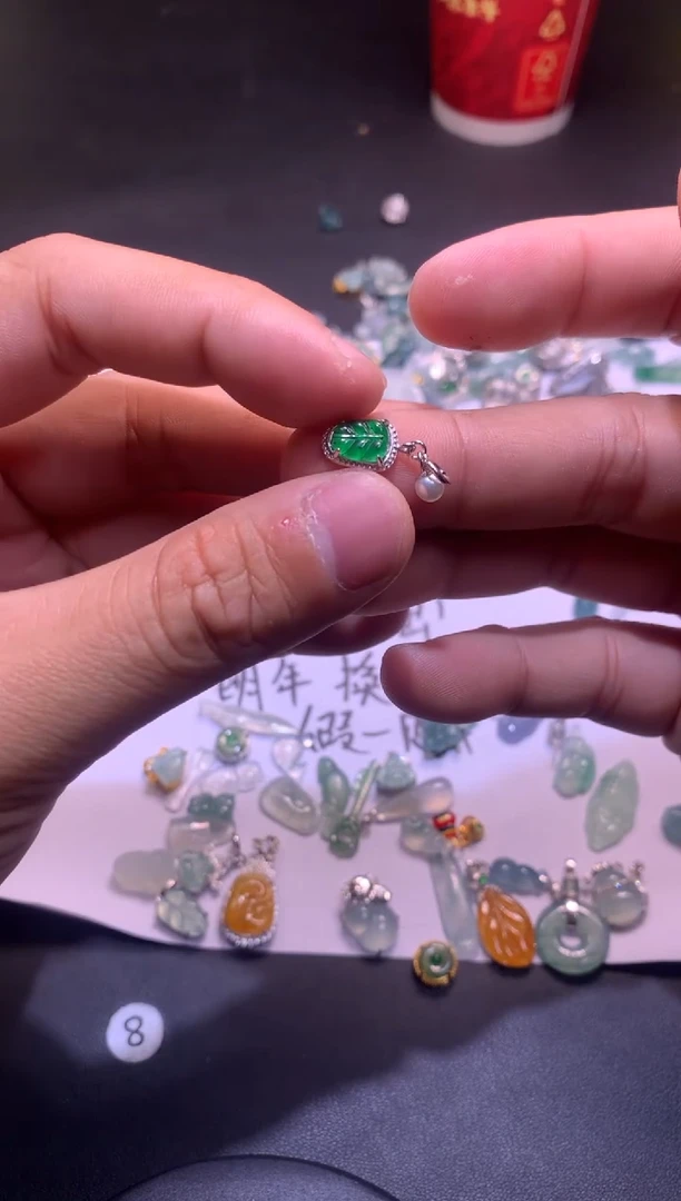 【闪购商品】翡翠吊坠(不含链)银S925镶嵌1