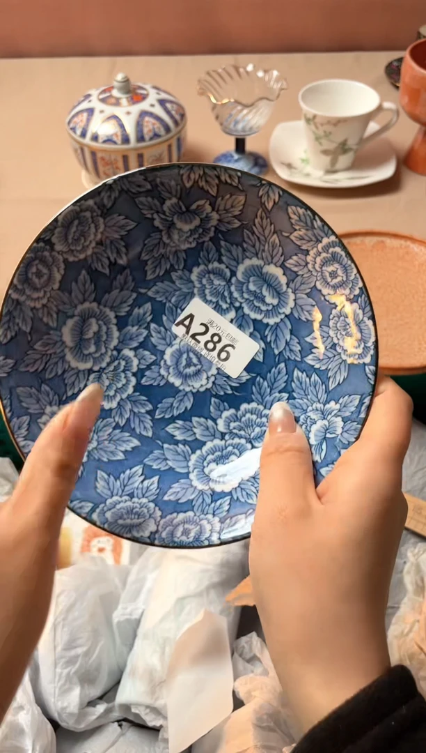 瓷片李*子瓷器瓷器A286