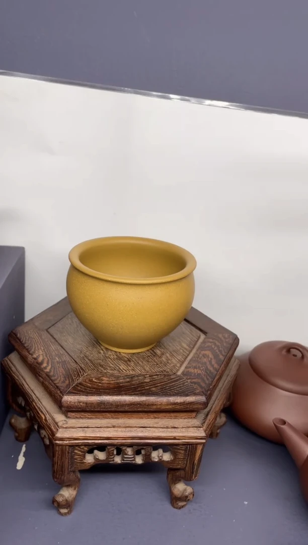 茶壶紫砂黄金段 圆融杯