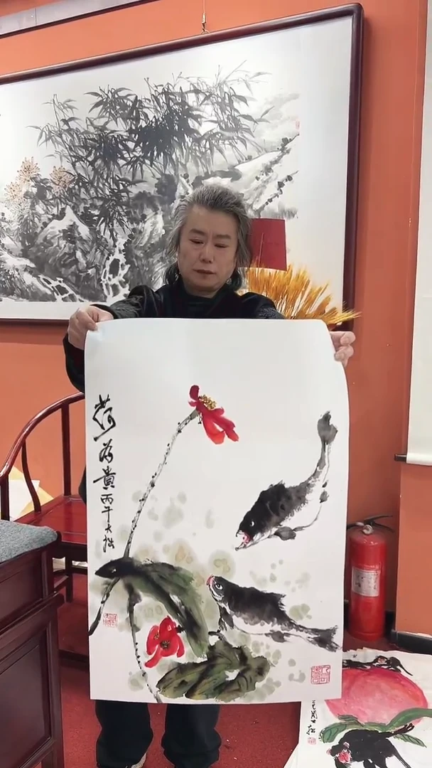 国画周大拙/国画/花鸟