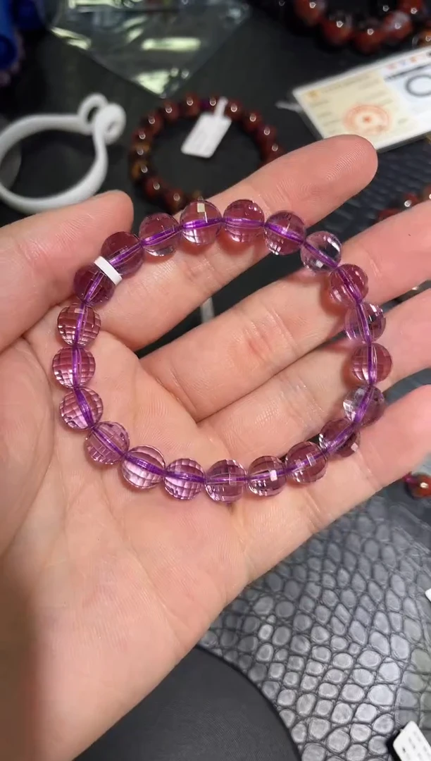 手链未镶嵌水晶单圈紫水晶