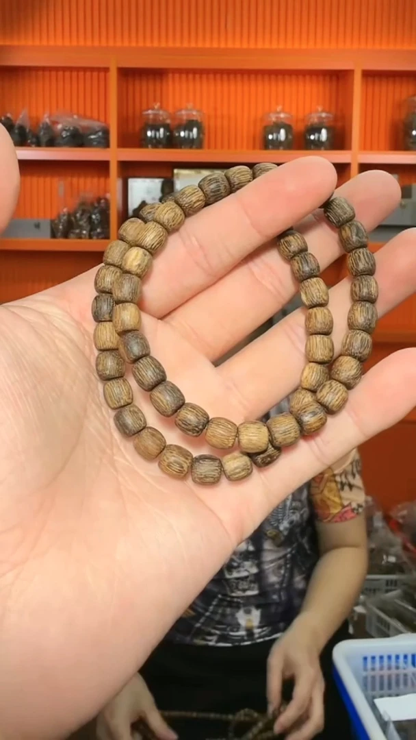 沉香手串455号沉水文莱单圈0.6多样性发一