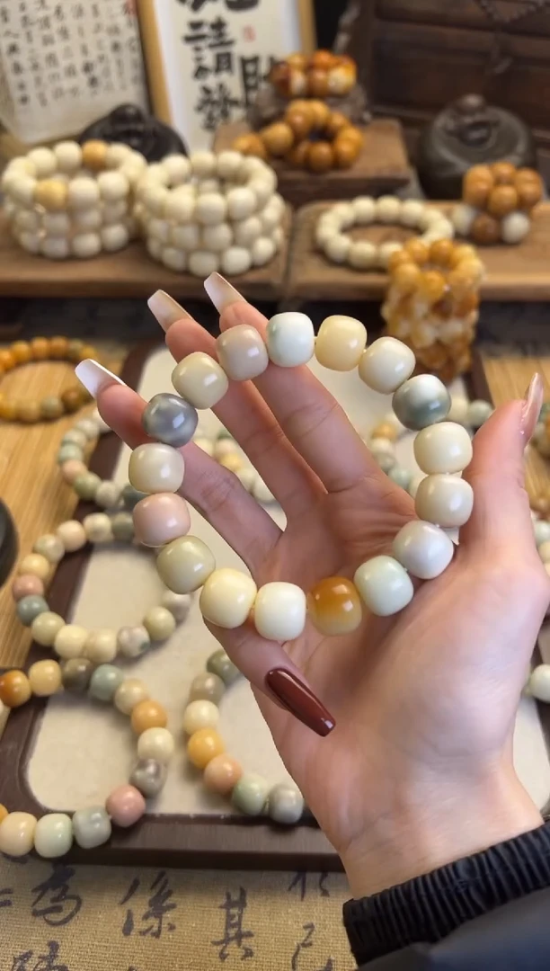 【闪购商品】菩提根/象牙果手串卡14桶珠手串